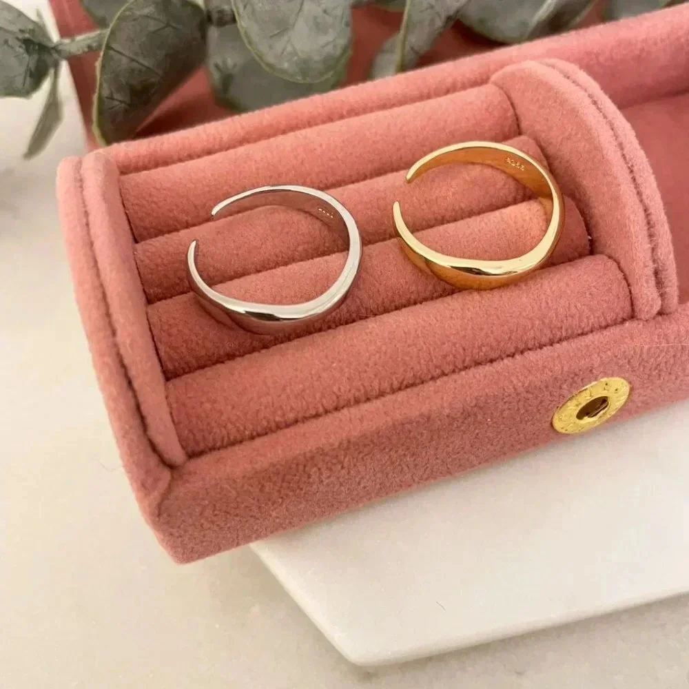 925 Sterling Silver Minimalist Ring Stackable Thin Ring Band Dainty Ring